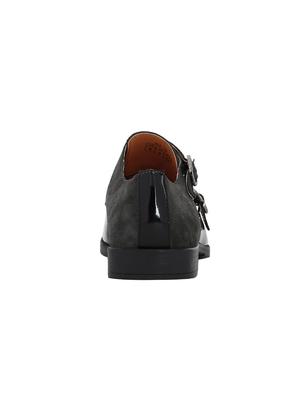 black Suede slip on monk straps - 15613251 - Standard Image - 4