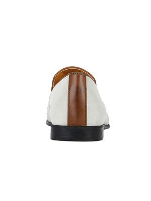 white Leather casual slip ons - 15613252 - Standard Image - 4