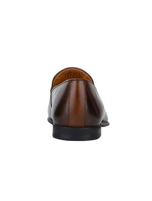 brown Leather formal slip ons - 15613253 - Standard Image - 4