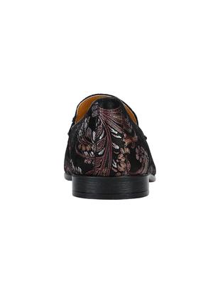 black Leather tassel slipons - 15613260 - Standard Image - 4