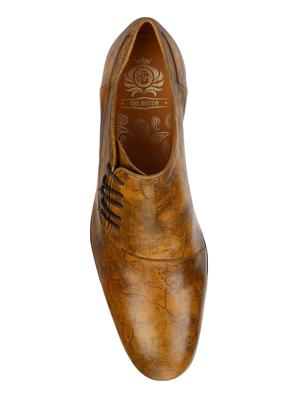 tan Leather lace-up oxfords - 15613337 - Standard Image - 4