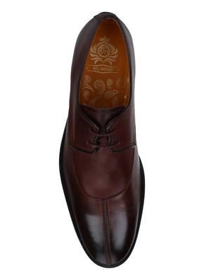 brown Leather lace-up derbys - 15613341 - Standard Image - 4