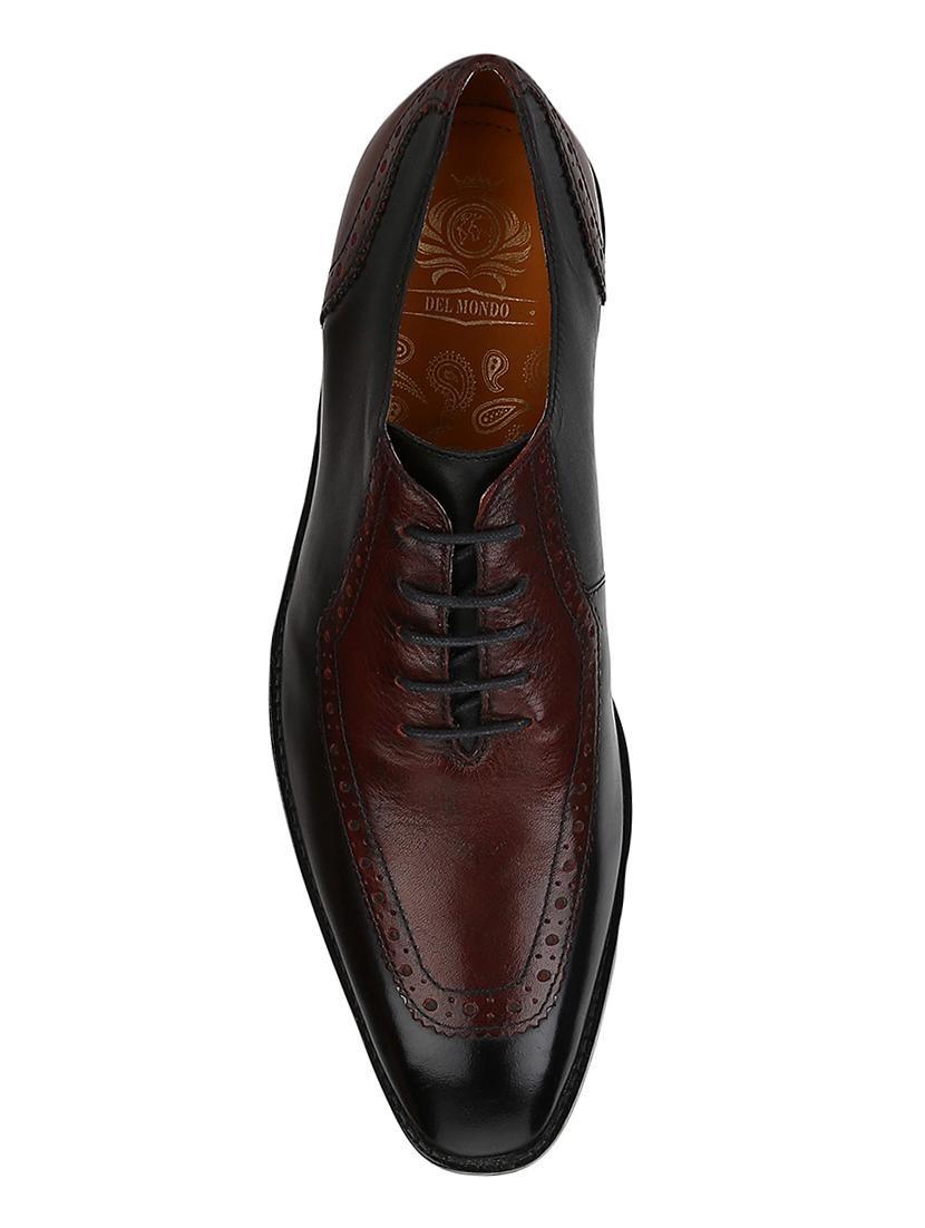black Leather lace-up oxfords - 15613350 - Zoom Image - 4