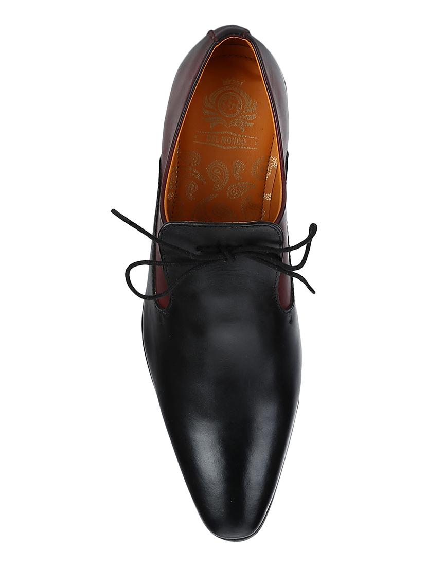 black Leather formal slip ons - 15613352 - Zoom Image - 4