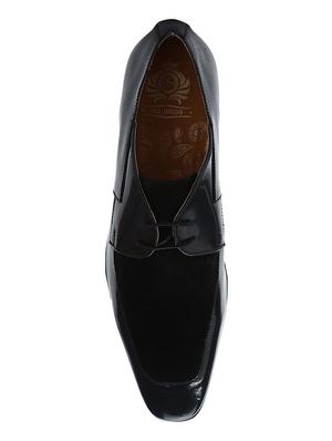 navy Patent Leather lace-up derbys - 15613357 - Standard Image - 4