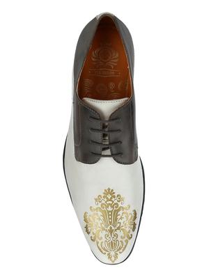 white Leather lace up shoes - 15613359 - Standard Image - 4