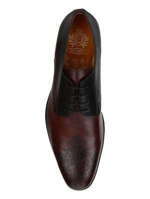 brown Leather lace-up derbys - 15613361 - Standard Image - 4