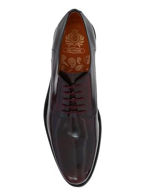maroon Patent Leather lace-up derbys - 15613366 - Standard Image - 4