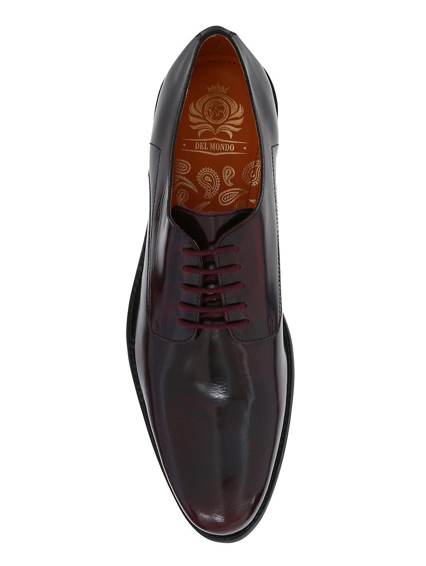 maroon Patent Leather lace-up derbys - 15613366 - Zoom Image - 4