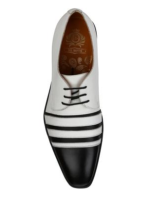 white Leather lace-up derbys - 15613368 - Standard Image - 4