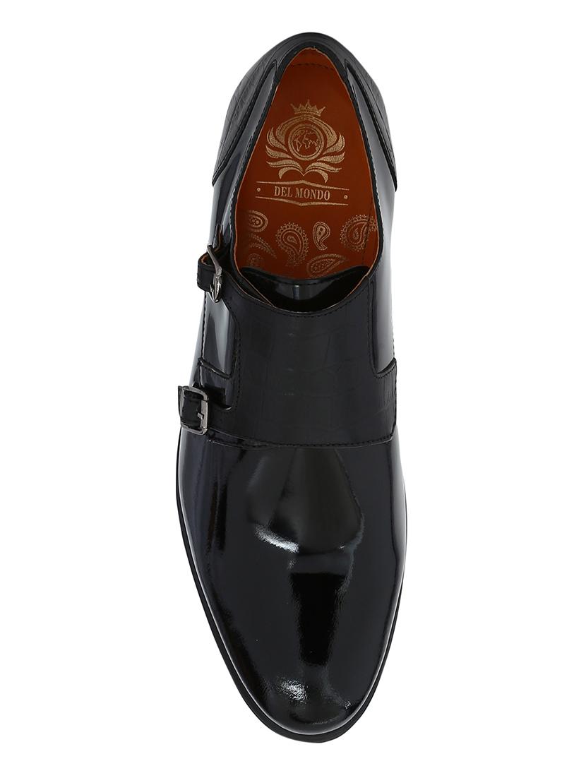 black Patent Leather slip on monk straps - 15613369 - Zoom Image - 4