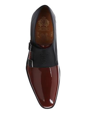 tan Patent Leather slip on monk straps - 15613375 - Standard Image - 4