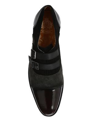 black Suede slip on monk straps - 15613377 - Standard Image - 4