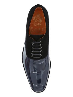black Patent Leather lace-up oxfords - 15613383 - Standard Image - 4