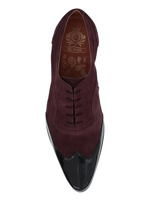 brown Suede lace-up brouges - 15613388 - Standard Image - 4