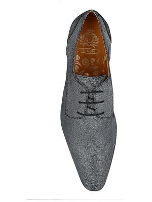 black Leather lace-up derbys - 15613389 - Standard Image - 4