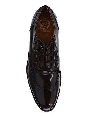 brown Patent Leather lace-up brouges - 15613399 - Standard Image - 4