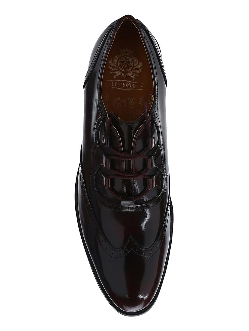 brown Patent Leather lace-up brouges - 15613399 - Zoom Image - 4