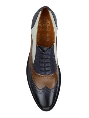 multi colored Leather lace-up brouges - 15613411 - Standard Image - 4