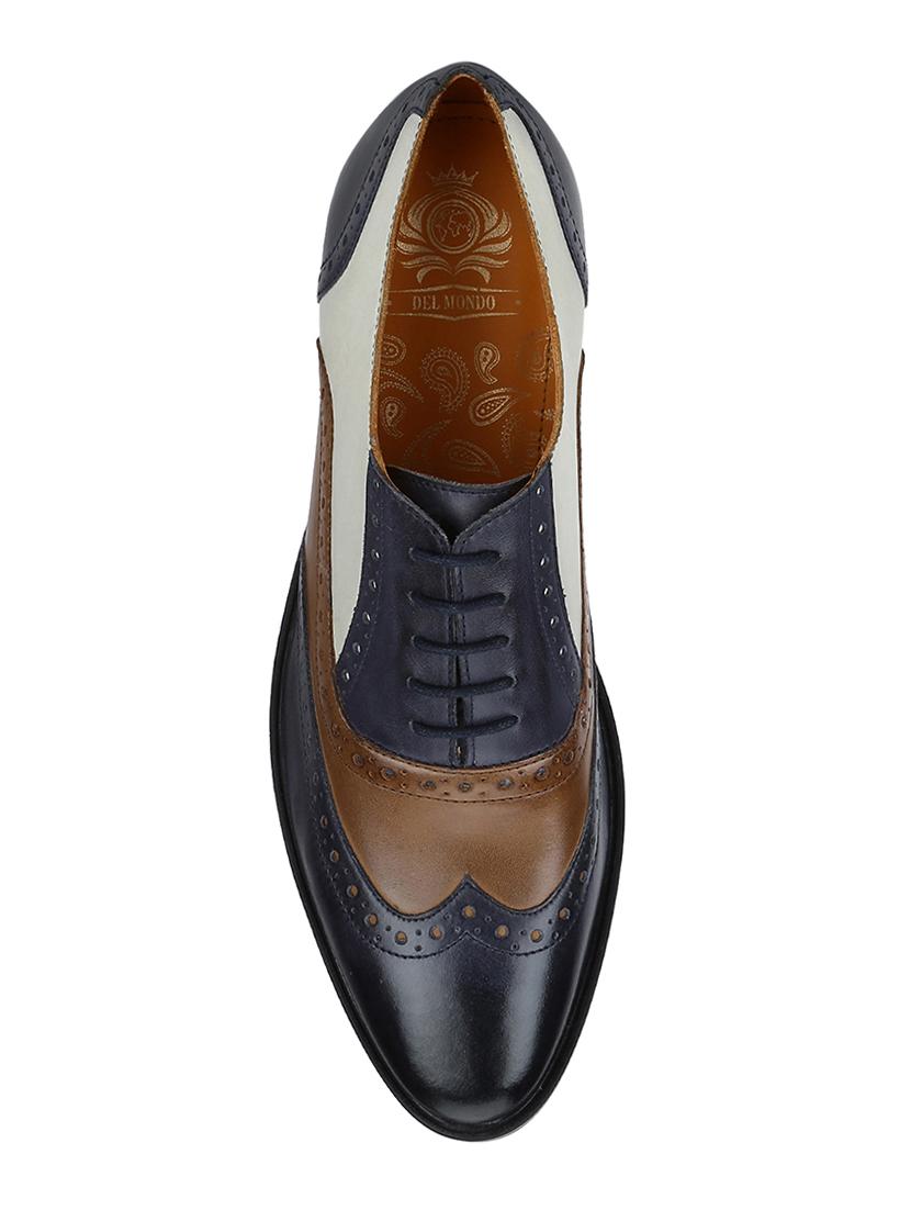 multi colored Leather lace-up brouges - 15613411 - Zoom Image - 4