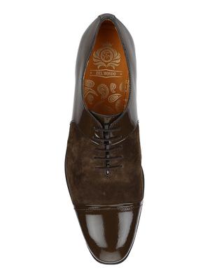 brown Suede lace-up oxfords - 15613413 - Standard Image - 4
