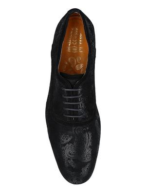 black Leather lace-up oxfords - 15613416 - Standard Image - 4