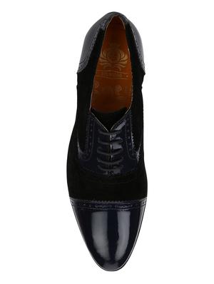 black Suede lace-up oxfords - 15613422 - Standard Image - 4