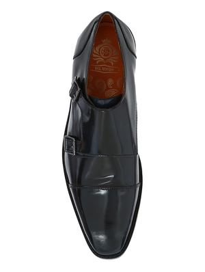 navy Patent Leather slip on monk straps - 15613432 - Standard Image - 4