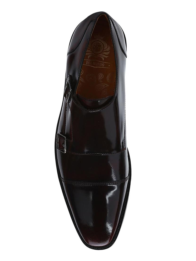 brown Patent Leather slip on monk straps - 15613433 - Zoom Image - 4