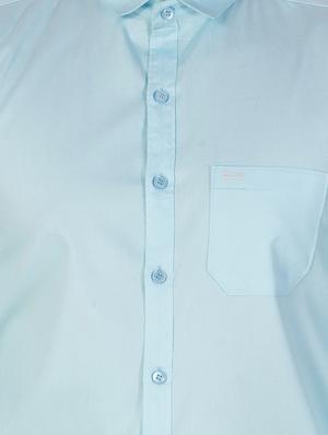 blue cotton casual shirt - 15613437 - Standard Image - 4