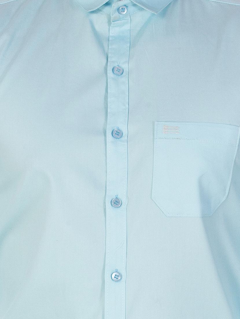 blue cotton casual shirt - 15613437 - Zoom Image - 4
