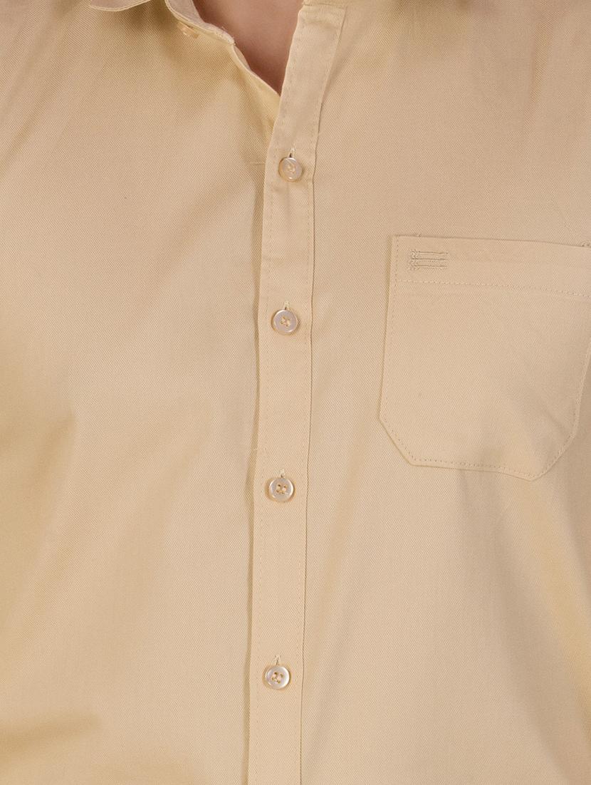 beige cotton casual shirt - 15613440 - Zoom Image - 4