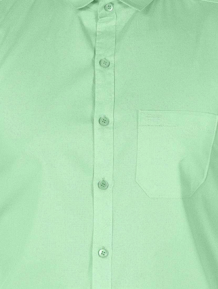 green cotton casual shirt - 15613441 - Zoom Image - 4