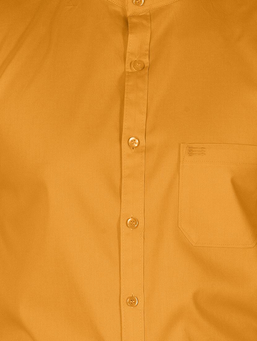 yellow cotton casual shirt - 15613445 - Zoom Image - 4