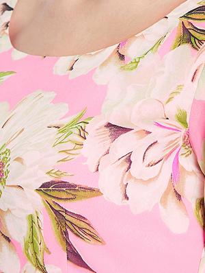 pleated floral maxi dress - 15613522 - Standard Image - 4