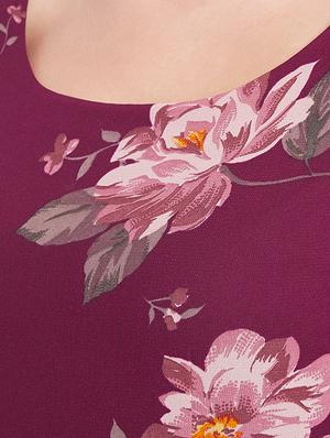 pleated floral maxi dress - 15613524 - Standard Image - 4