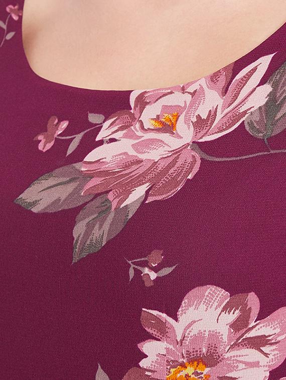 pleated floral maxi dress - 15613524 - Zoom Image - 4