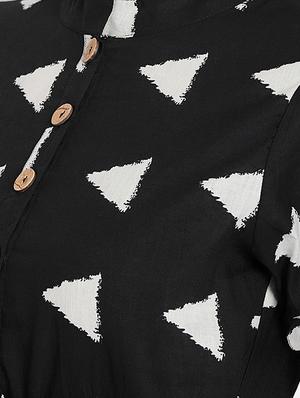 button detail empire line dress - 15613531 - Standard Image - 4