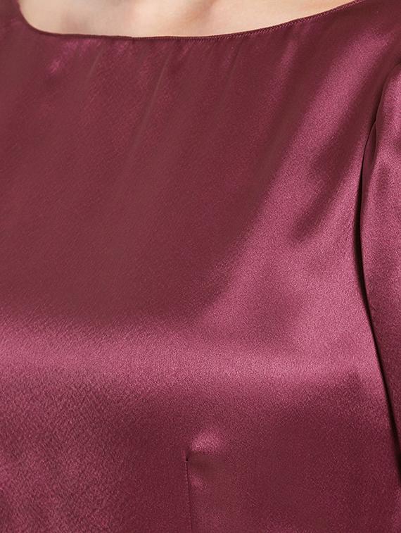 side tie up slit sleeve a-line dress - 15613537 - Zoom Image - 4