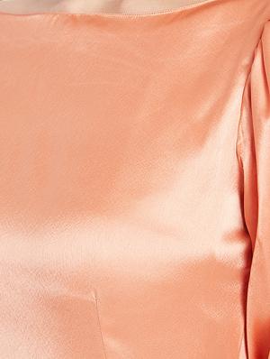 side tie up slit sleeve a-line dress - 15613539 - Standard Image - 4