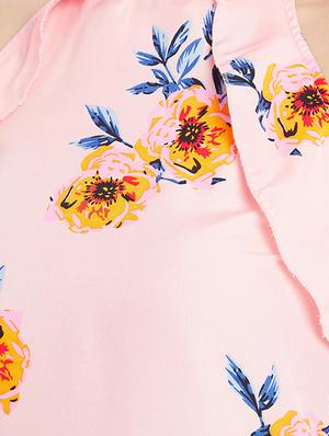 ruffled detail cold shoulder top - 15613559 - Standard Image - 4