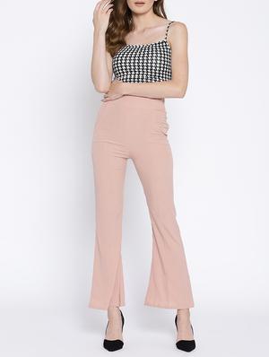 high rise flared hem trouser - 15613583 - Standard Image - 4