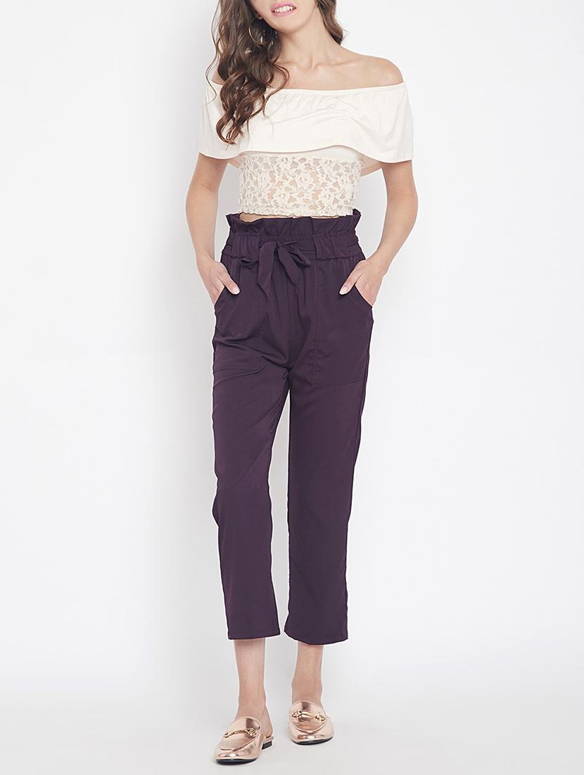 paperbag waist crop pant - 15613588 - Zoom Image - 4