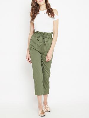 paperbag waist crop pant - 15613589 - Standard Image - 4