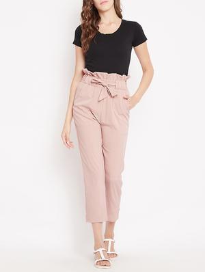 paperbag waist crop pant - 15613590 - Standard Image - 4