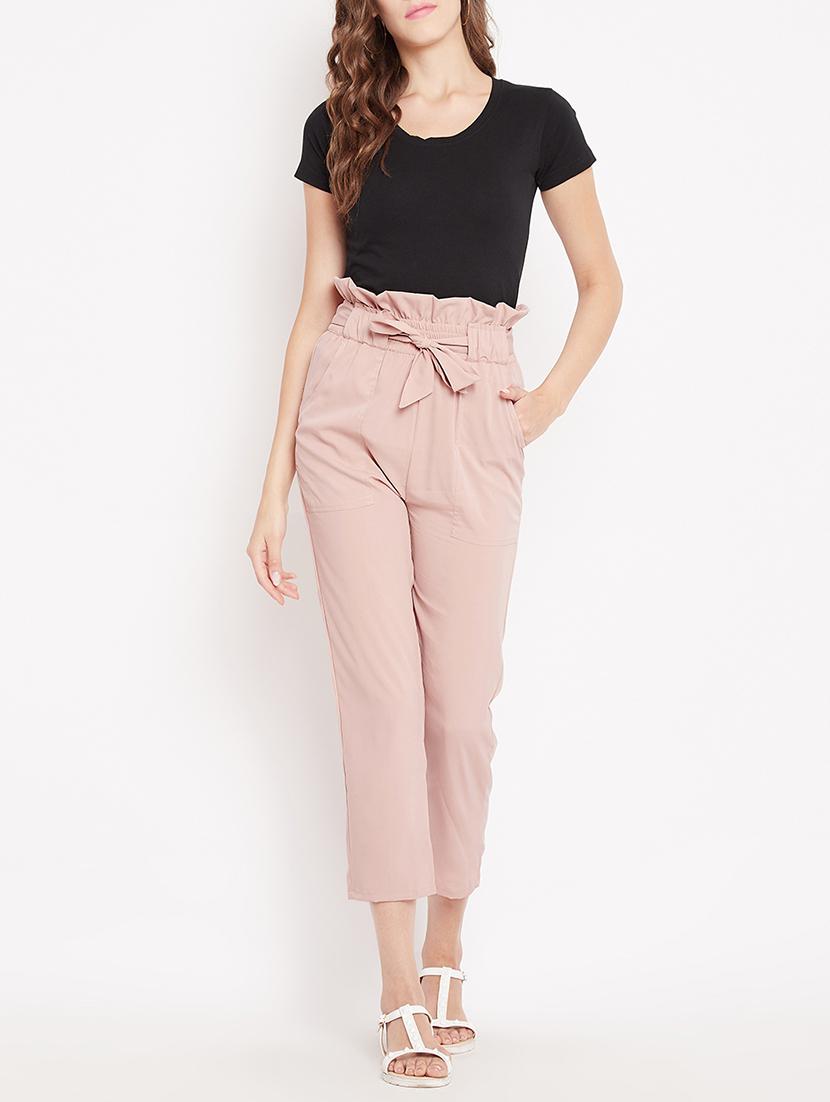 paperbag waist crop pant - 15613590 - Zoom Image - 4