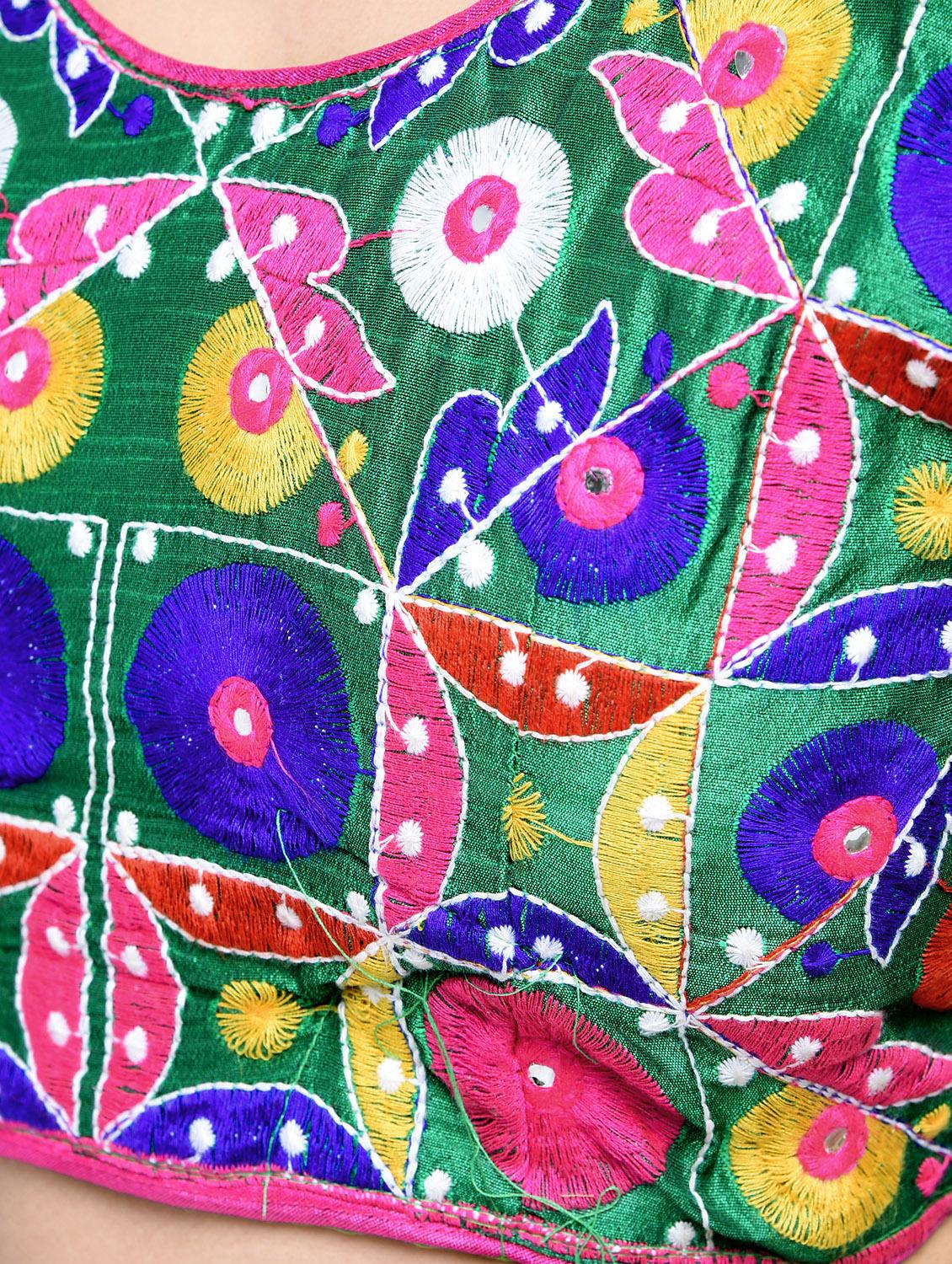 multi cotton embroidered blouse - 15613777 - Zoom Image - 4