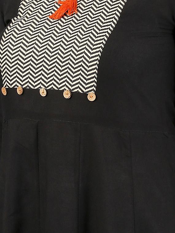 Anarkali chevron dress with tassels - 15614657 - Zoom Image - 4