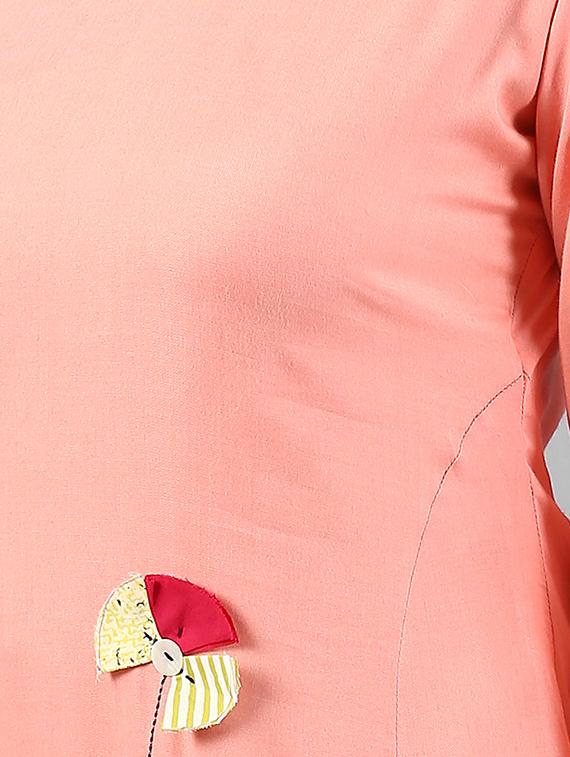 peach assymetric dress - 15614666 - Zoom Image - 4