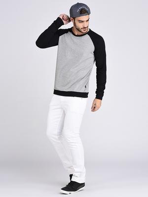 grey cotton sweatshirt - 15614765 - Standard Image - 4